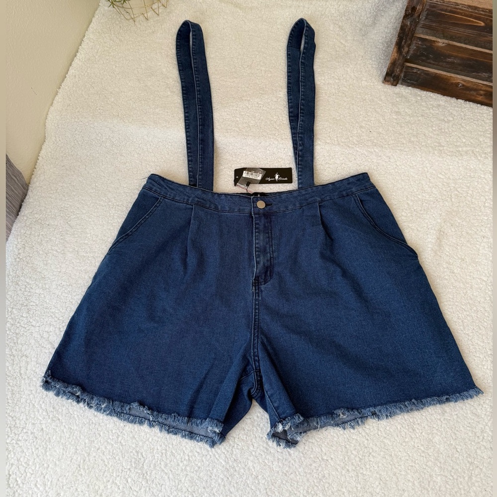 Agnes Orinda overall shorts 2X